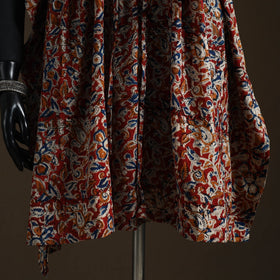Natural dyed hand block kalamkari print cotton kaftan