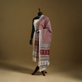 Red - natural dyed hand chanderi silk bagh dupatta 01