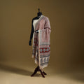 Red - natural dyed hand chanderi silk bagh dupatta 16