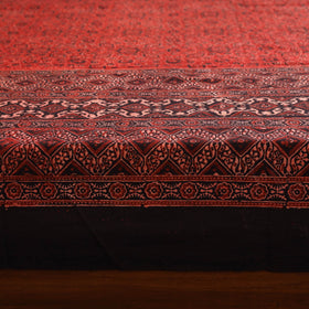 Red - natural dyed cotton double bed sheet set 06