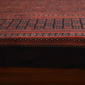 Red - natural dyed cotton double bed sheet set 05