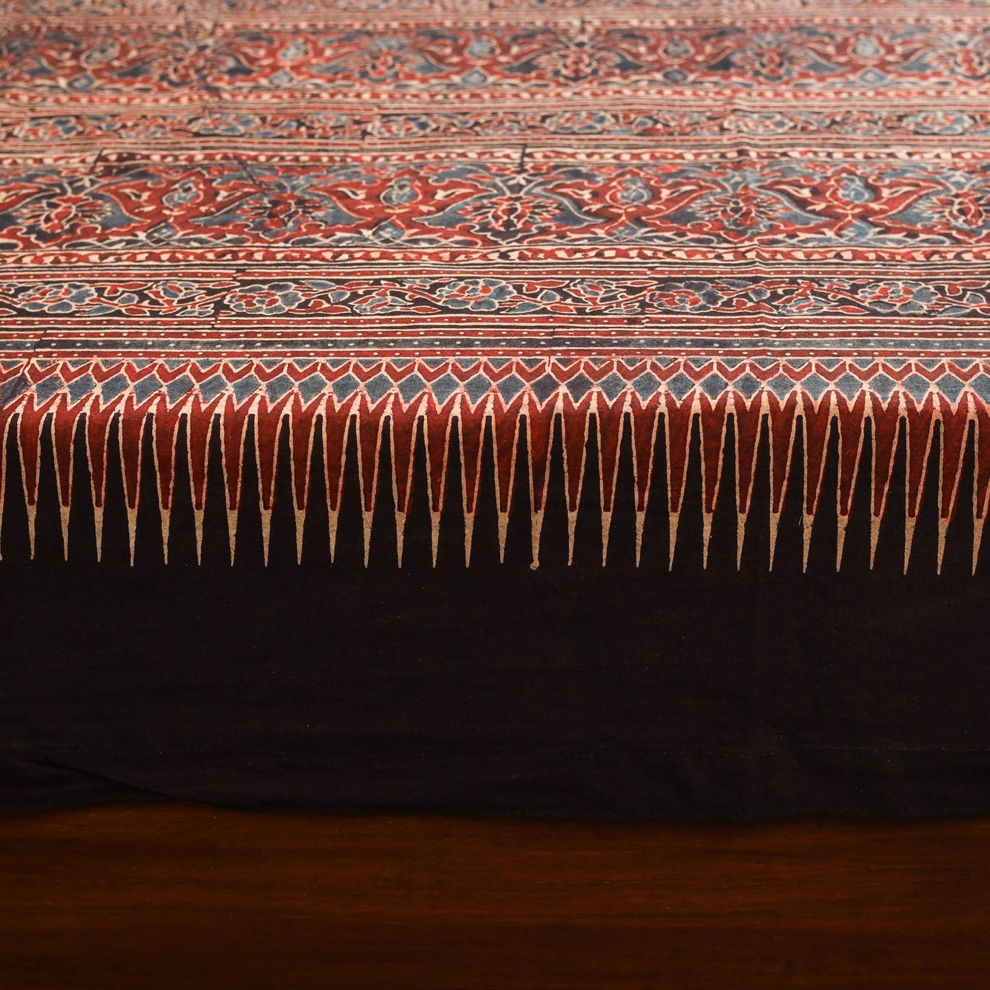Red - cotton double bed sheet set (112 x 110 in) 25