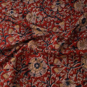 Natural dyed hand block print cotton kalamkari fabric 02