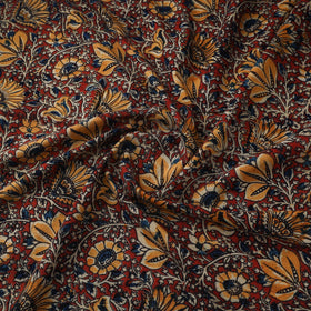 Natural dyed hand block print cotton kalamkari fabric 06