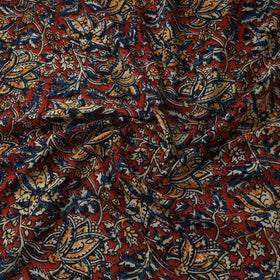 Natural dyed hand block print cotton kalamkari fabric 07