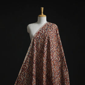 Natural dyed hand block print cotton kalamkari fabric 09