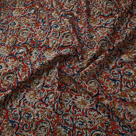 Natural dyed hand block print cotton kalamkari fabric 14