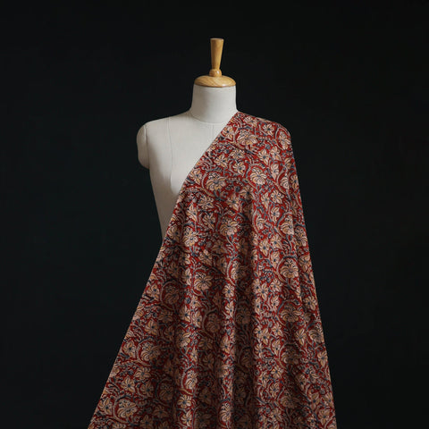 Natural dyed hand block print cotton kalamkari fabric 18