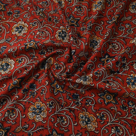 Natural dyed hand block print cotton kalamkari fabric 24