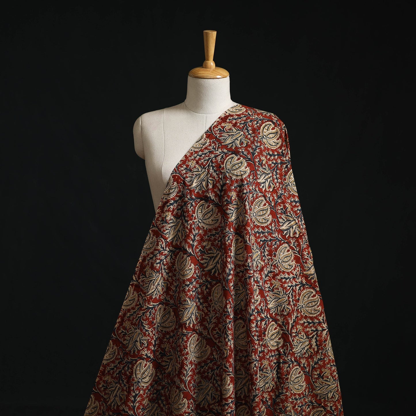 Natural dyed hand block print cotton pedana kalamkari