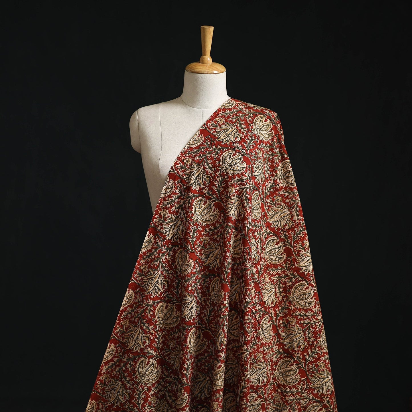 Natural dyed hand block print cotton pedana kalamkari