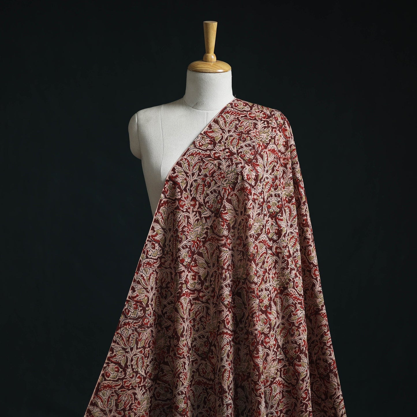 Natural dyed hand block print pure mul cotton pedana