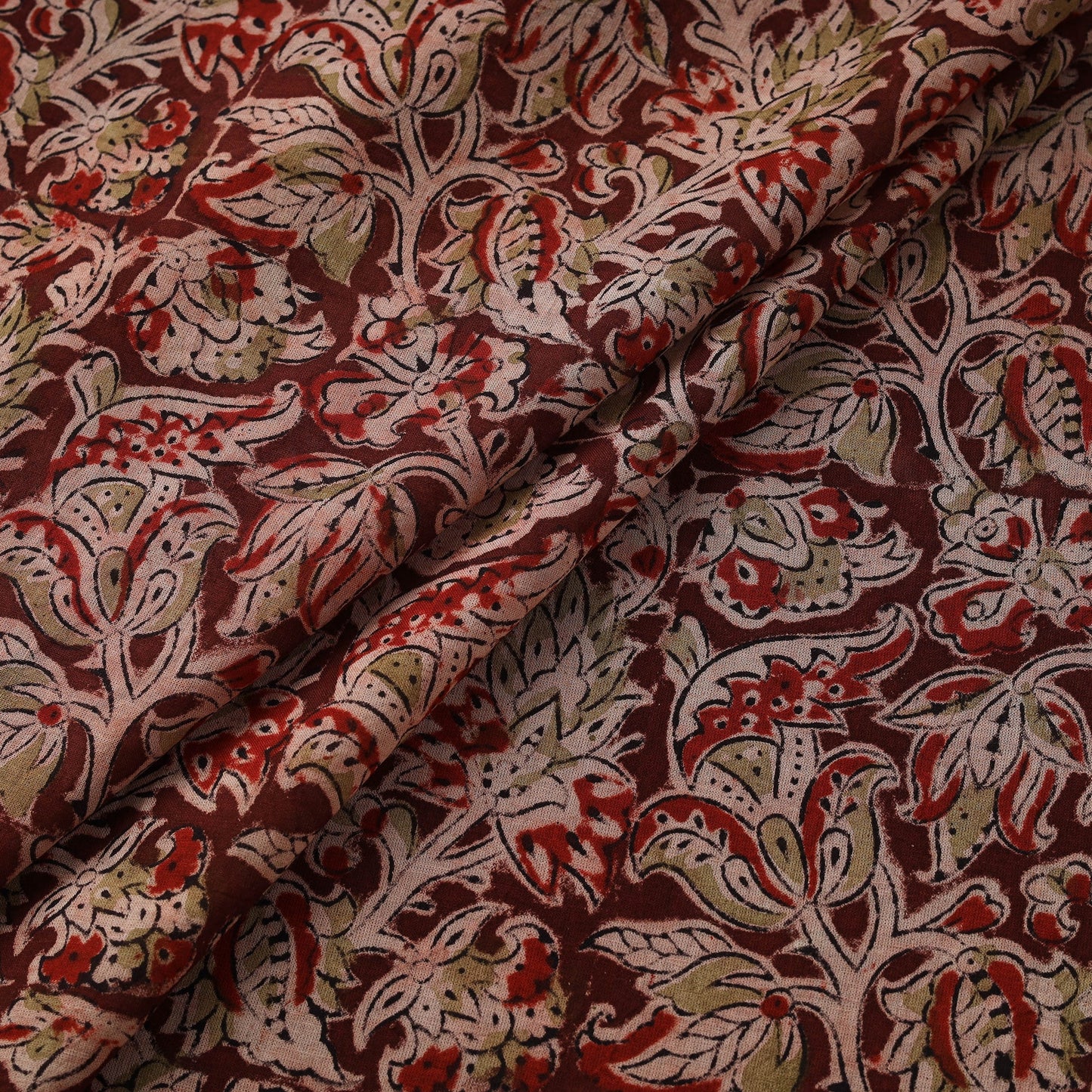 Natural dyed hand block print pure mul cotton pedana
