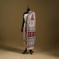 Red - natural dyed hand chanderi silk bagh dupatta 02