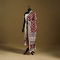 Red - natural dyed hand chanderi silk bagh dupatta 13