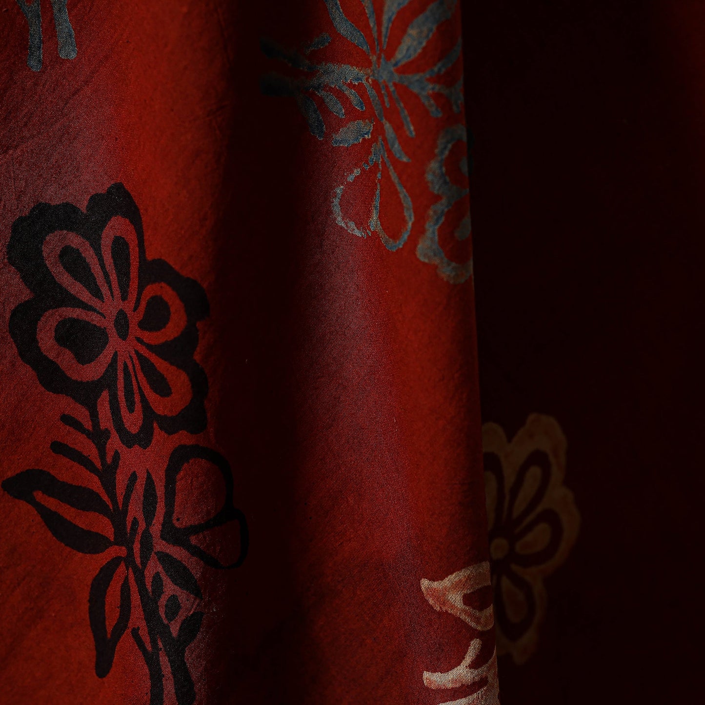 Natural dyed hand cotton fabric 04 - handcrafted