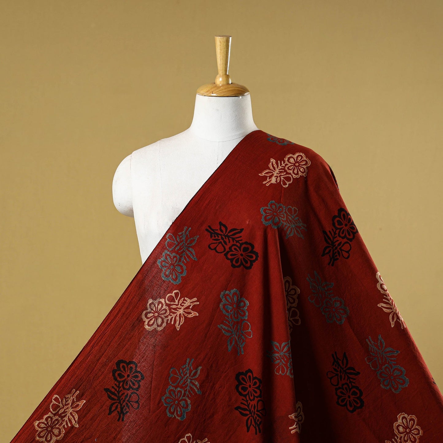 Natural dyed hand cotton fabric 04 - handcrafted