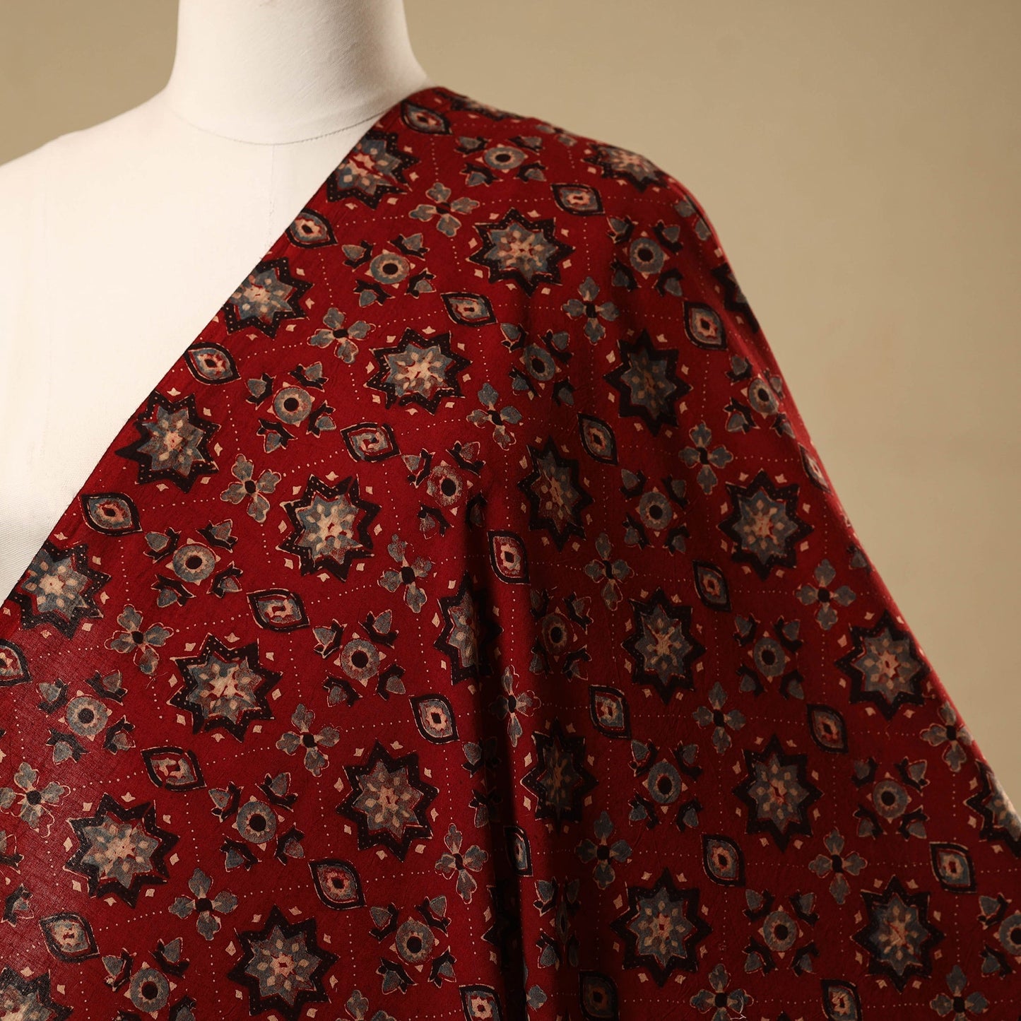 Natural dyed hand cotton fabric 06 - handcrafted