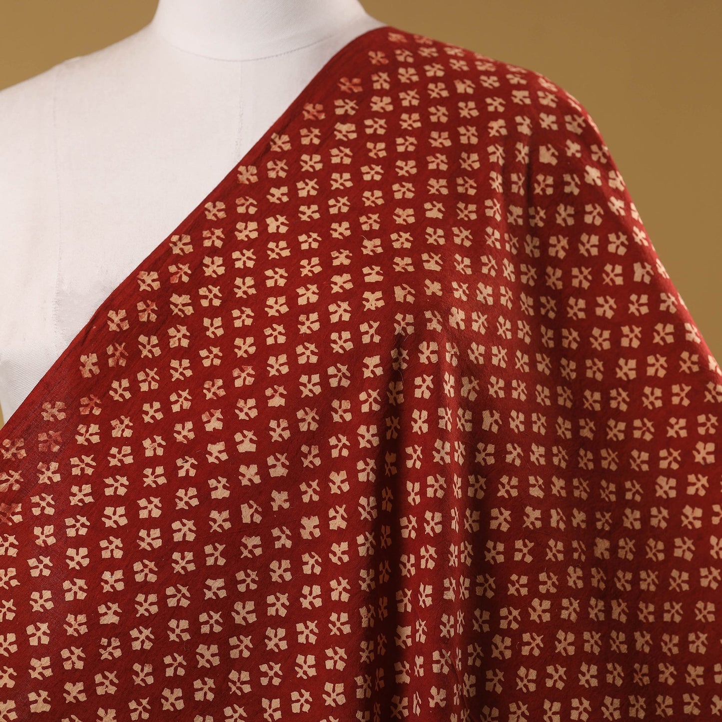 Natural dyed hand cotton fabric 09 - handcrafted