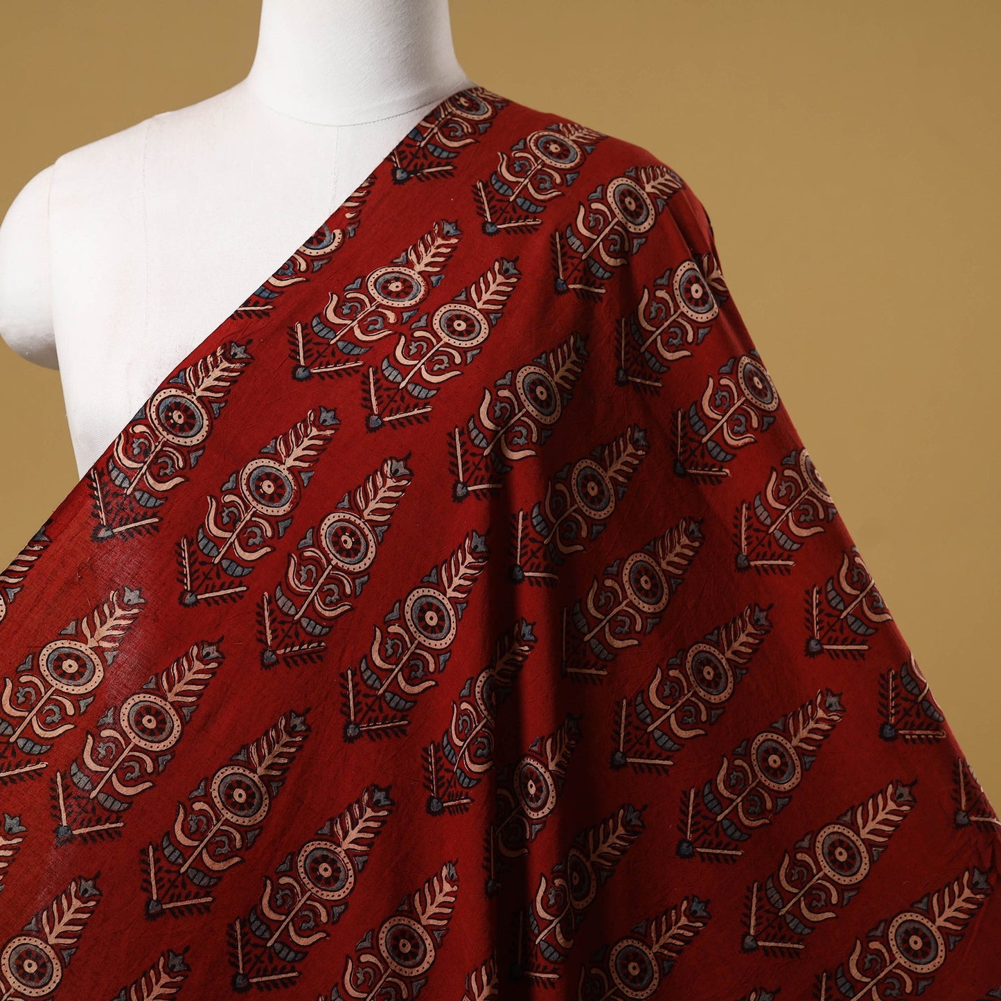 Natural dyed hand cotton fabric 11 - handcrafted