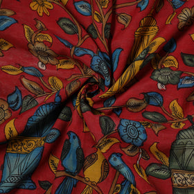 Natural dyed handloom chanderi silk handpainted