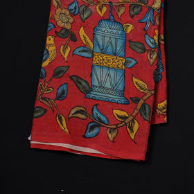 Natural dyed handloom chanderi silk handpainted