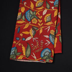 Natural dyed handloom chanderi silk handpainted