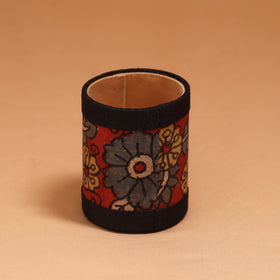 Natural dyed handpainted kalamkari pen stand 12