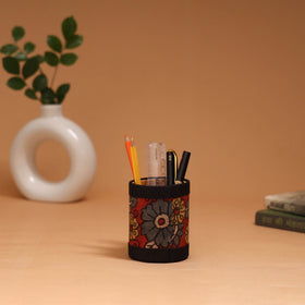 Natural dyed handpainted kalamkari pen stand 12