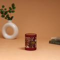 Natural dyed handpainted kalamkari pen stand 19