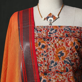 Natural dyed kalamkari hand block print cotton 2pc
