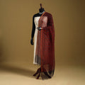 Red - natural dyed kota doria cotton dupatta 02
