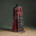 Natural dyed kota doria cotton hand block bagh print saree