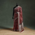 Natural dyed kota doria cotton hand block bagh print saree