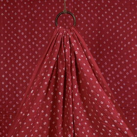 Red - natural dyed kutch tie-dye cotton bandhani fabric 07