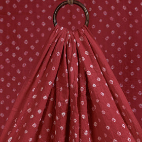 Red - natural dyed kutch tie-dye cotton bandhani fabric 07