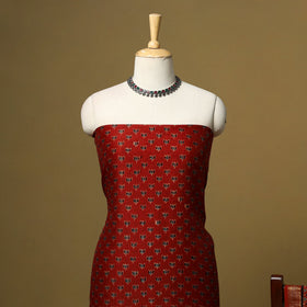 Natural dyed maheshwari silk 2pc unstitched dress material