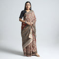 Designer Kalamkari Saree – Block Print & Pure Cotton