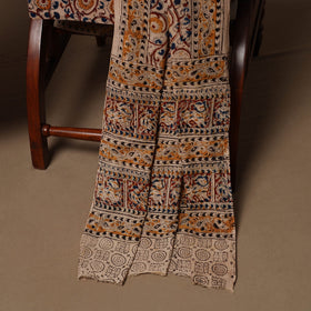 Natural dyed pedana kalamkari cotton 3pc unstitched dress