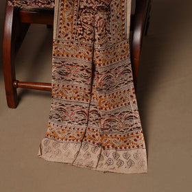 Natural dyed pedana kalamkari cotton 3pc unstitched dress