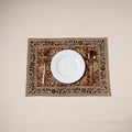 Red - natural dyed pedana kalamkari cotton table mat 03