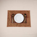 Red - natural dyed pedana kalamkari cotton table mat 04