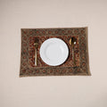 Red - natural dyed pedana kalamkari cotton table mat 15