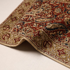 Red - natural dyed pedana kalamkari cotton table mat 29