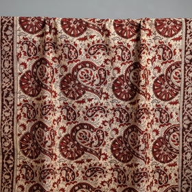 Natural dyed pedana kalamkari printed handloom cotton towel