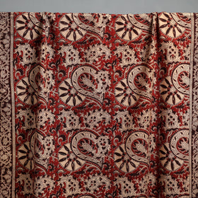 Natural dyed pedana kalamkari printed handloom cotton towel