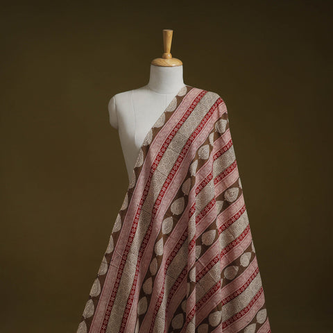 Natural dyed pure cotton hand block bagh print fabric 05