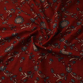 Natural dyed pure mul cotton hand block ajrakh print fabric