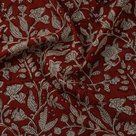 Natural dyed pure mul cotton hand block bagru print fabric
