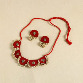 Buy Fabart Pearl & Stone Work Necklace Set